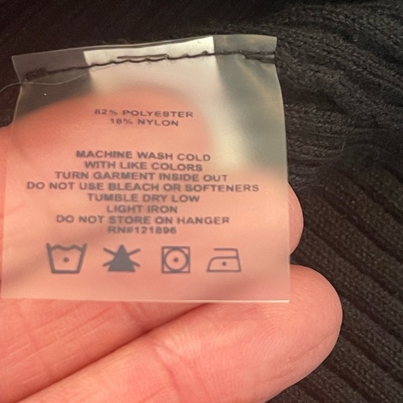 Title Nine Women’s Black Ribbed Synergy Turtleneck Sweater, Long Sleeves, Size M - Picture 4 of 13